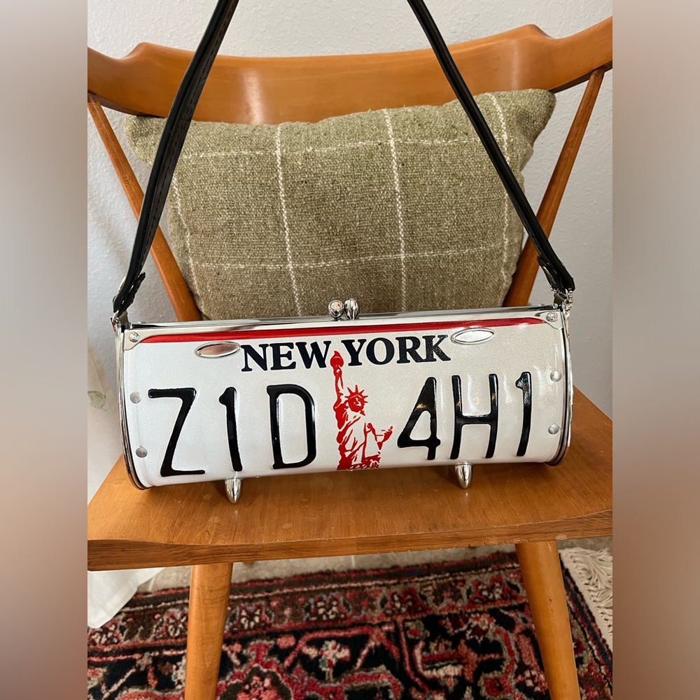 Little Earth New York License Plate Shoulder Hand Bag